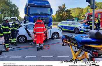 FW-M: Verkehrsunfall mit technischer Rettung (Forstenried)