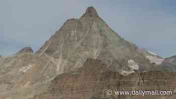 The Matterhorn is snow-free: Shocking images reveal how the mountain - famously featured on Toblerone packaging - is bare amid autumn heat