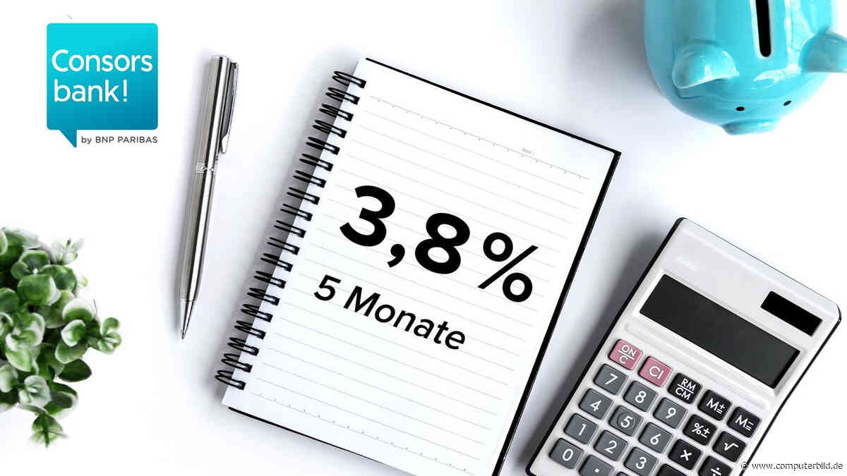 Consorsbank-Tagesgeld: 3,8 % Zinsen für Neukunden jetzt sichern