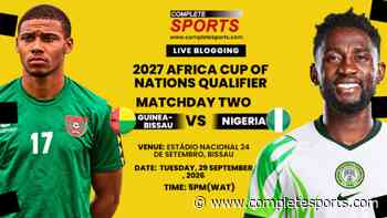 Guinea-Bissau Vs Nigeria Live Blogging: AFCON 2027 Qualification; Group L Matchday 2