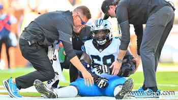 Panthers OL Lewis to miss time with UCL injury, sources say
