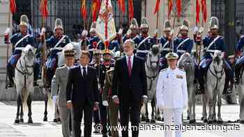 Macron in Spanien von Royals empfangen - Streit um Abkommen
