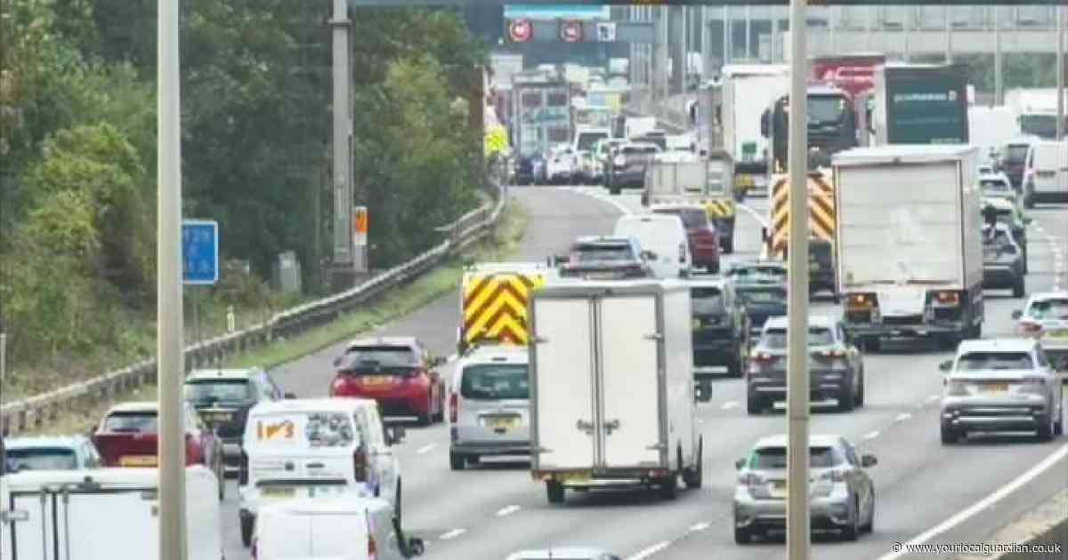 LIVE updates as M25 crash causes long delays and queues near M3