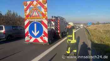 Unfall auf der A94 bei Obertaufkirchen führt zu Stau und Verkehrsbehinderungen