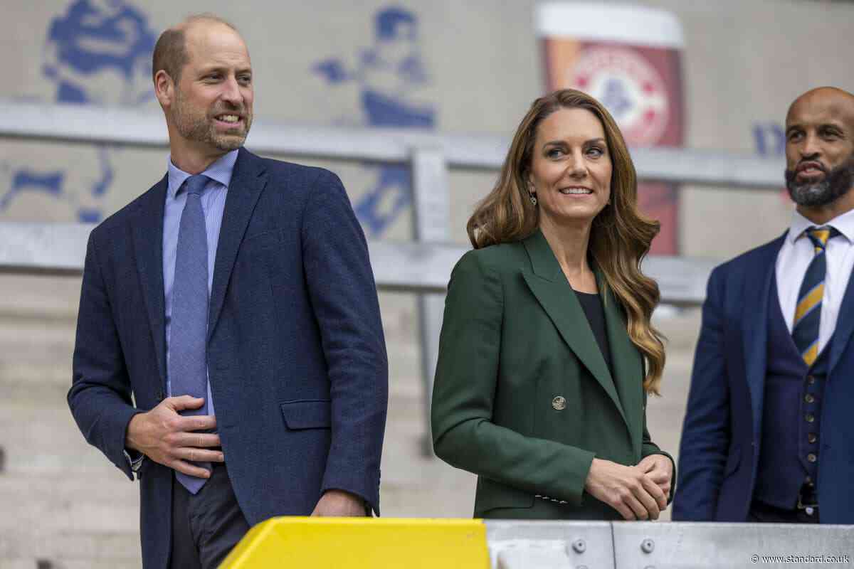 William and Kate visit Leeds Rhinos as fundraising efforts continue