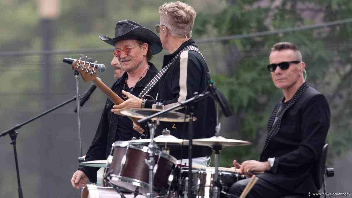 U2-drummer Larry Mullen jr. keek met gemengd gevoel naar invaller Bram van den Berg: ’De band deed wat de band moest doen’