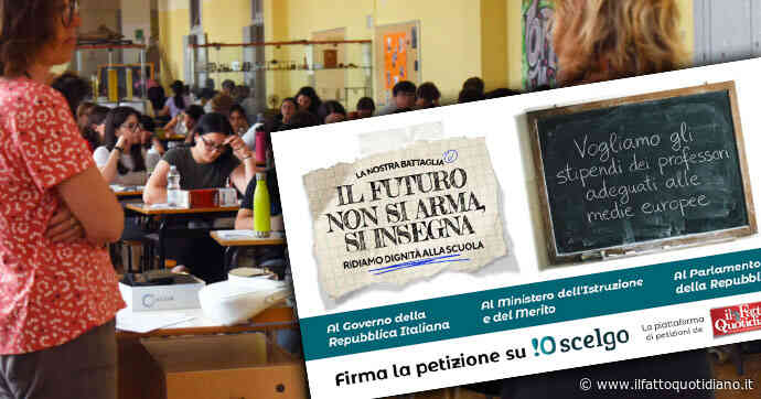 Un insegnante italiano guadagna fino al 36% in meno degli altri lavoratori laureati: i dati del report Ocse confermano l’urgenza di un intervento – Firma la petizione del Fatto