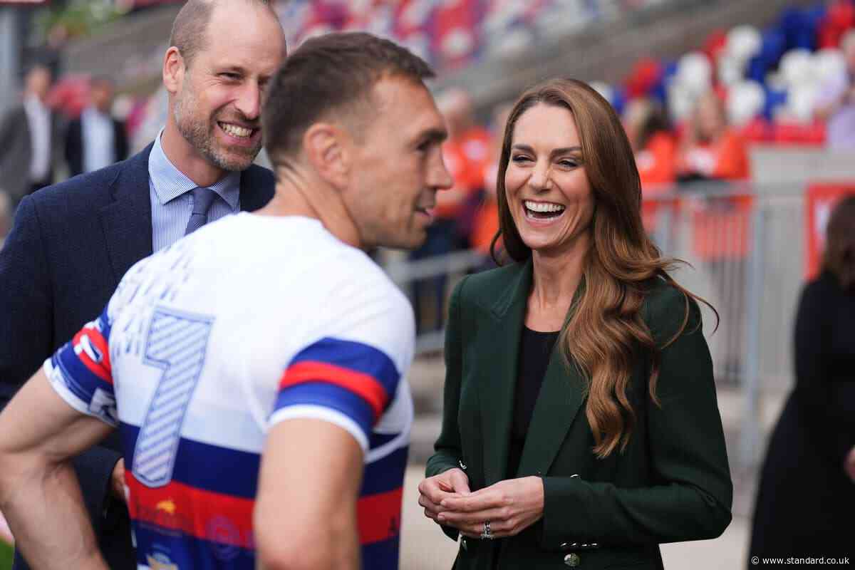 Prince and Princess of Wales surprise ‘inspiring’ Sir Kevin Sinfield