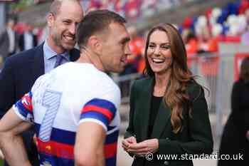 Prince and Princess of Wales surprise ‘inspiring’ Sir Kevin Sinfield