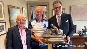 Historic speedway trophy to go on public display after years in storage thanks to Daily Mail chairman Lord Rothermere
