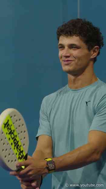 Lando 🤝 padel @GoogleGemini
