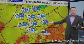 Front bringing changes and rainy weather to Georgia