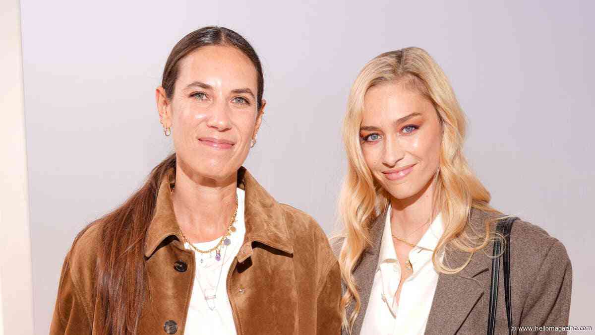Monaco royal Beatrice Borromeo supported by sister-in-law Tatiana Santo Domingo during poignant event