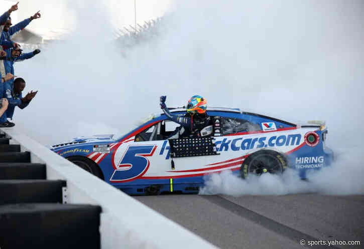 Kyle Larson Breaks Two Records in Kansas Win
