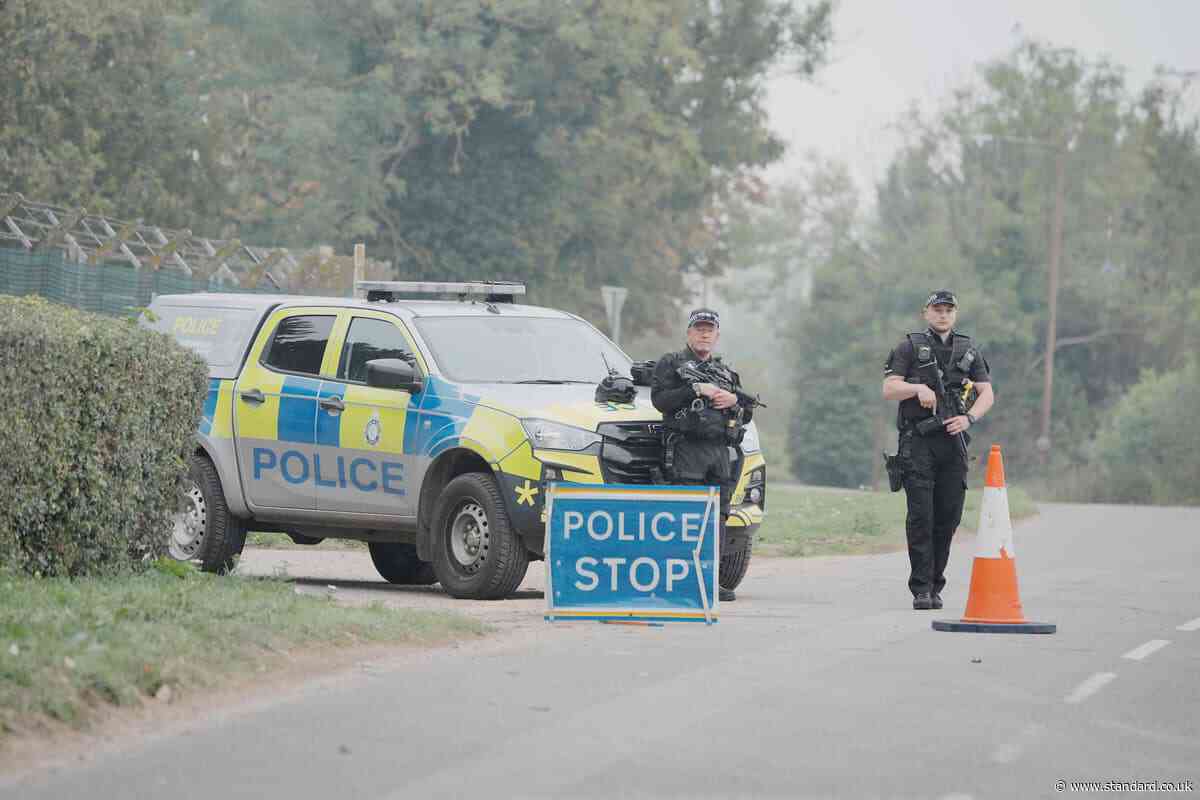 ‘Quantity of petrol’ but no homemade bombs found in vans near RAF base – police