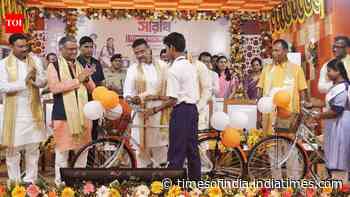 Free bicycle ‘Sarathi’ from Class 8 now, announces CM, says 12.6 lakh students to benefit