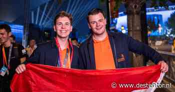 Van Deltion naar Shanghai: Wouter (21) krijgt internationale onderscheiding, Bryan (21) eindigt bij wereldtop