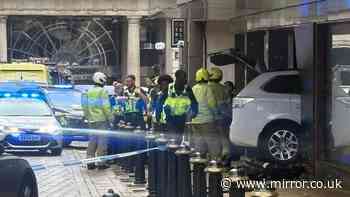 Car hits woman in Birmingham city centre before ploughing into building
