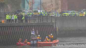 Three teenagers are dead after car ploughed through barrier and into River Wear: Driver, 17, is arrested