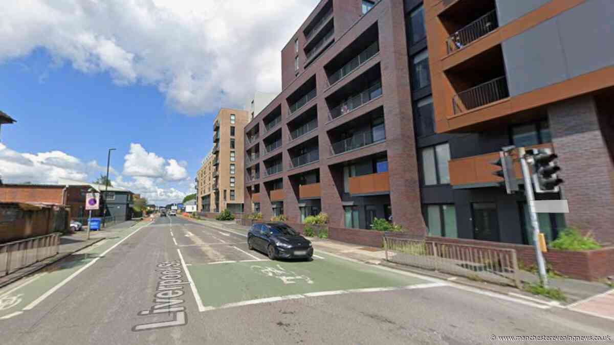 Firefighters called to Salford blaze as fire damages three vehicles