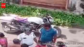 Egg therapy for BJP neta after protest against loud music