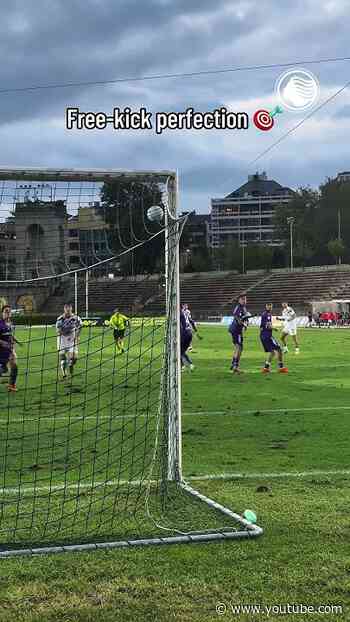 Free-kick perfection 🎯 #Cakolli