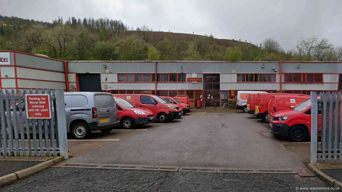 Disruption to postal service expected after fire near Royal Mail site in Tonypandy