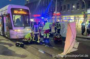 FW-BO: Schwerverletzte Frau nach Zusammenstoß mit Straßenbahn in Altenbochum