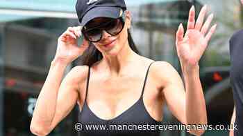 Pussycat Dolls seen leaving Manchester hotel after Nicole Scherzinger suffered large burn