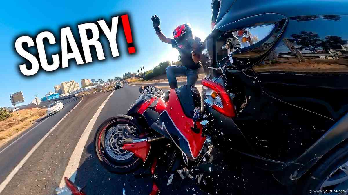 14 MINUTES OF CRAZY & INSANE MOTORCYCLE MOMENTS & CRASHES #53