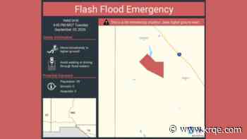 NWS: Flash flood emergency issued in Doña Ana County 'for the imminent failure' of dam
