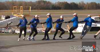 Edmonton plane pull supports Hope Air flights taking Canadians to medical appointments