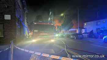 Bootle fire - live: Massive blaze rips through Merseyside garage as 'loud bangs' heard