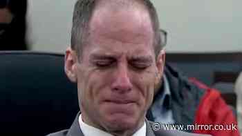 Former American Idol star Caleb Flynn sobs as he is found guilty of murdering wife