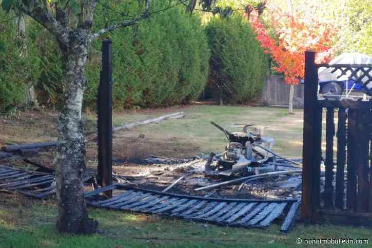 Neighbours, homeowner in Lantzville prevent shed fire from spreading