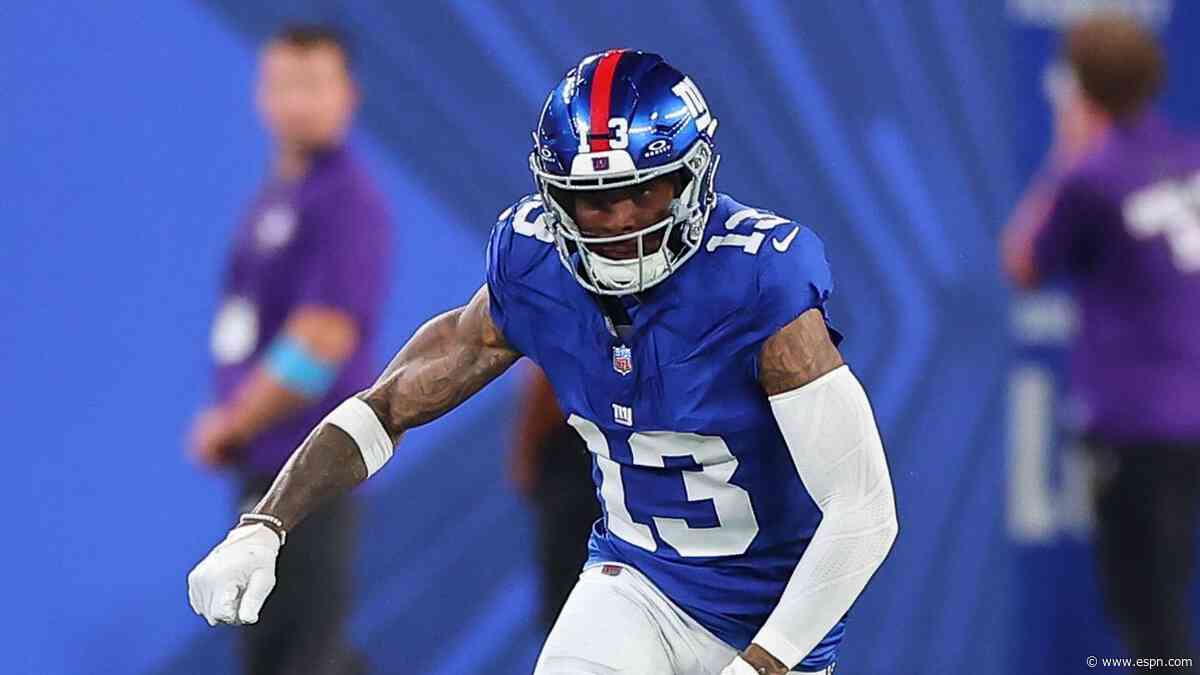 Giants release OBJ amid veteran receiver's struggles