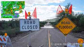 Urgent warning to seek higher ground as New Mexico dam is feared to break during major storm