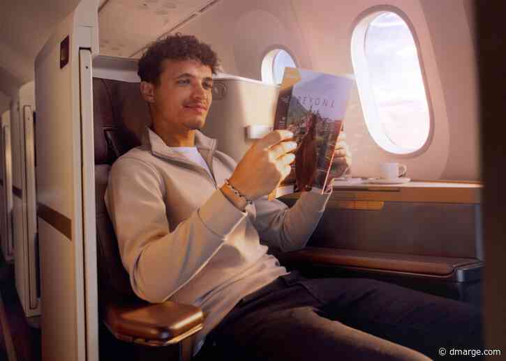 Lando Norris Swaps The Halo For A Lie-Flat In Etihad’s New Business Class Campaign