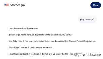 Trump’s New America.gov Chatbot Seems to Drop Acid When You Tell It to Play Minecraft