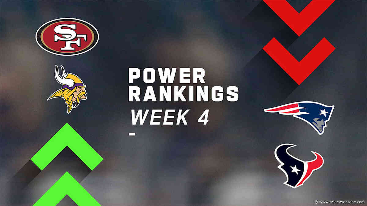 NFL Power Rankings Week 4: Pats and Texans Drop 13, 49ers No. 1