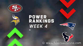 NFL Power Rankings Week 4: Pats and Texans Drop 13, 49ers No. 1