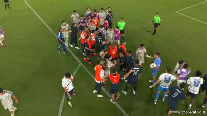 [VIDEO] No terminó como amistoso: La gresca final entre La Roja y Estados Unidos