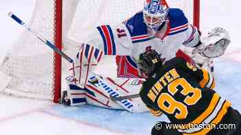 Fraser Minten shines as late surge lifts the Bruins past the Rangers 3-0 in season opener