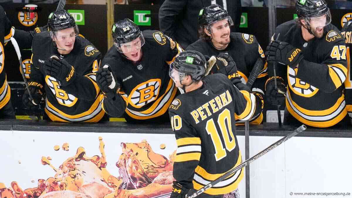 Drei Tore binnen 75 Sekunden: Bruins gewinnen zum NHL-Start