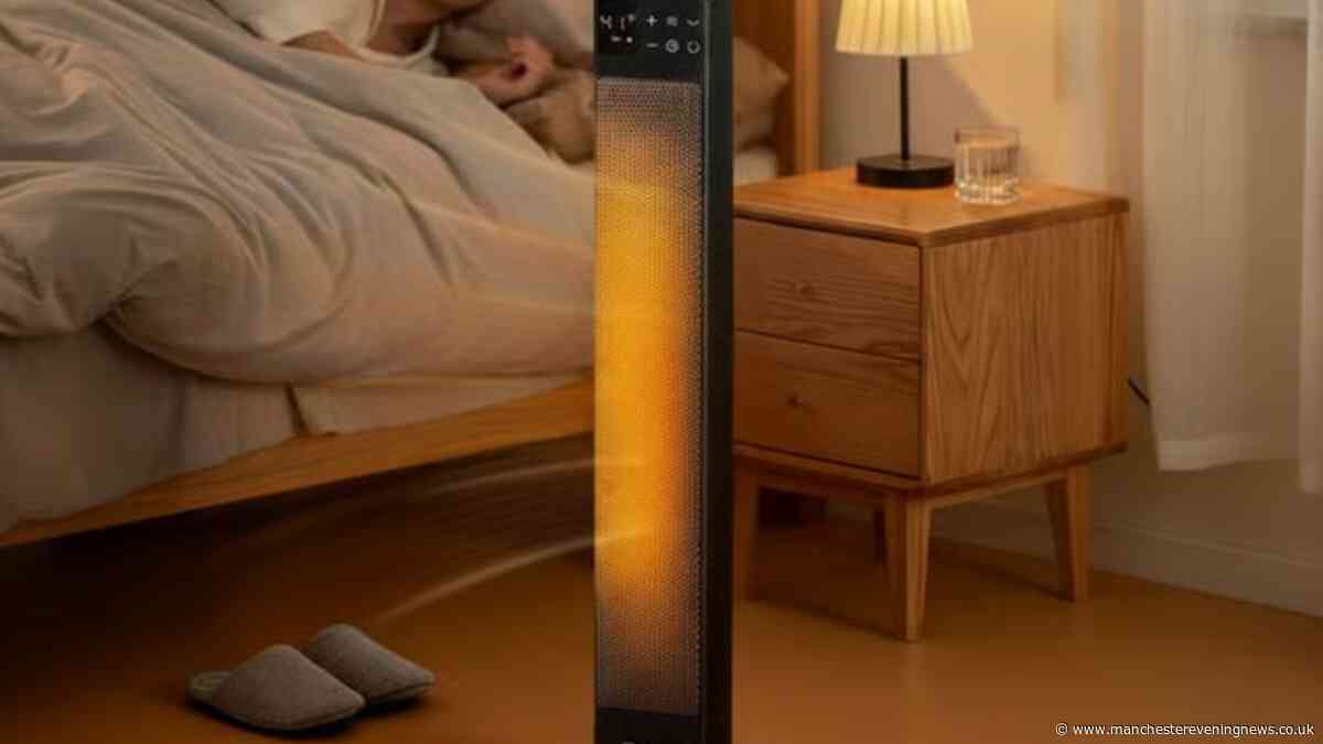 Tower heater that warms up in 3 seconds reduced from £69 to £23 in time for autumn and winter