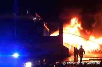 Wiesloch – Brand auf Recyclinghof: Maschinen ausgebrannt – 500.000 Euro Schaden