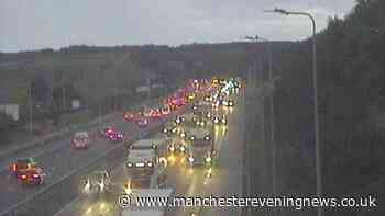 M62 traffic LIVE updates as queues build and motorway blocked following crash