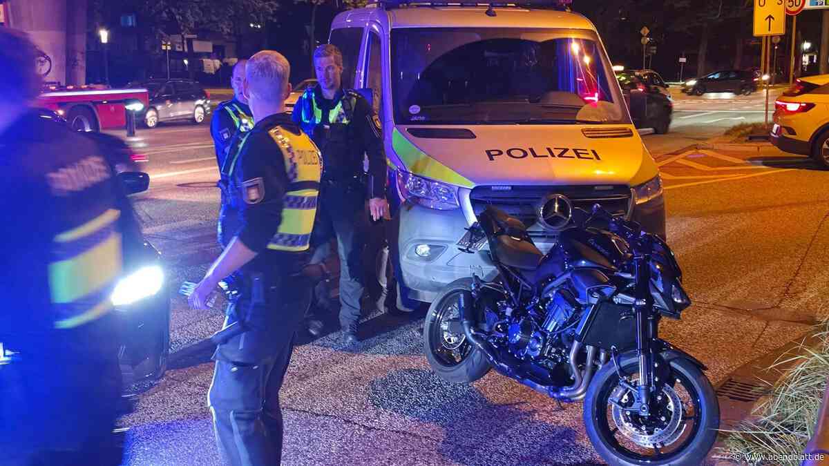 Verfolgungsfahrt über B75 in Harburg – Motorradfahrer flüchtet vor Kontrolle