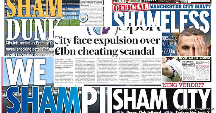 🗞️ England's papers are embarrassed by Manchester City
