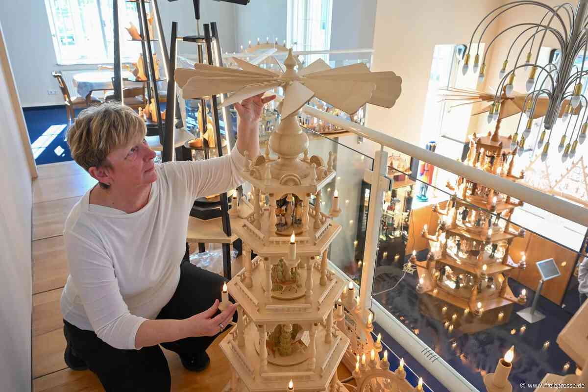 Räuchermännchen, Schwibbogen und Co.: Neues Geschäft für Holzkunst aus dem Erzgebirge in Chemnitz